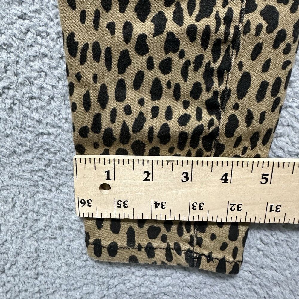 Good American Jeans Size 4 27 Good Waist High Rise Skinny Leopard Print - Picture 6 of 10